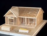 Miniature Ranch House Framing Kit (DIY)