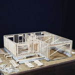 Miniature Ranch House Building Kit (DIY)